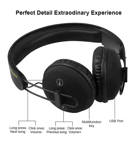 Awei-A800 BL Comfort and Reduces Background Noise Headphone