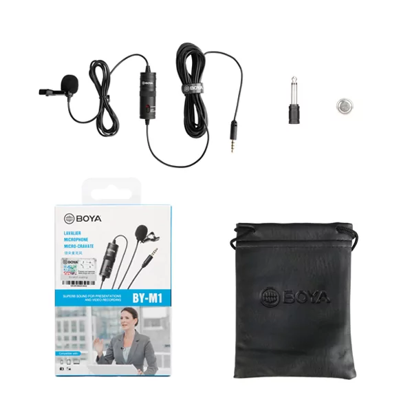 Boya BY-M1 Omnidirectional Lavalier Microphone (Original)