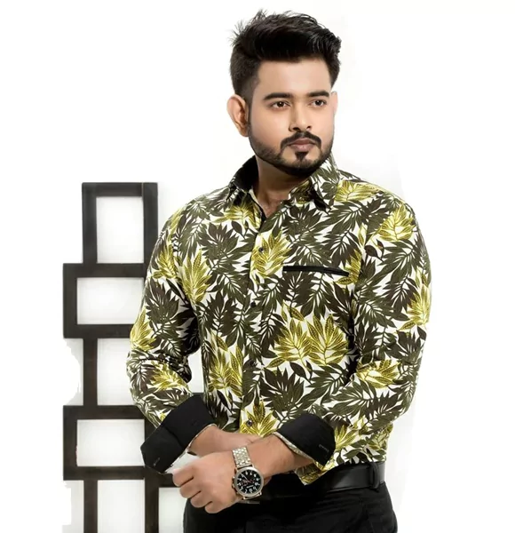 Long Sleeve Printed Shirts for Men
