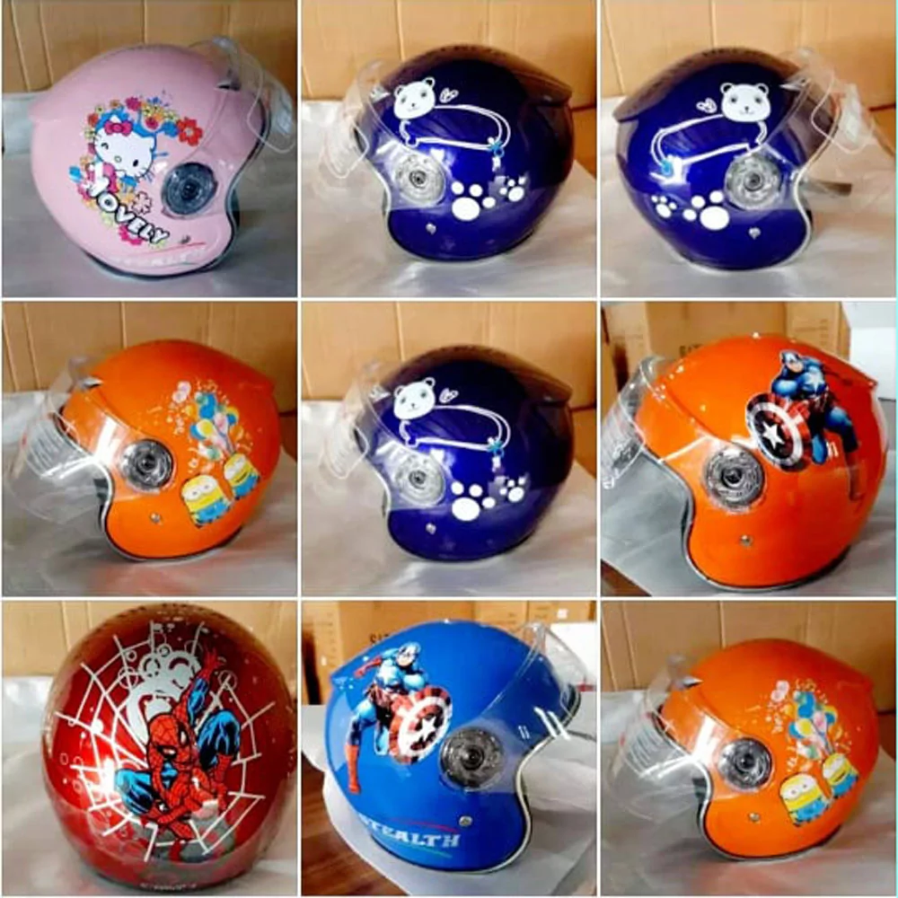 Huff Face Child Helmet for biker Safety